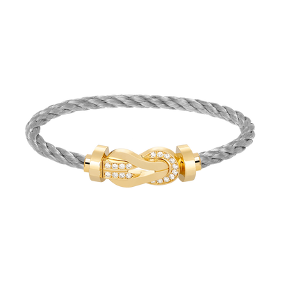 [moco jewelrys]CHANCE GROSSE ACHT-FIGUREN-SCHNALLE HALBDAMANT-ARMBAND GOLD
