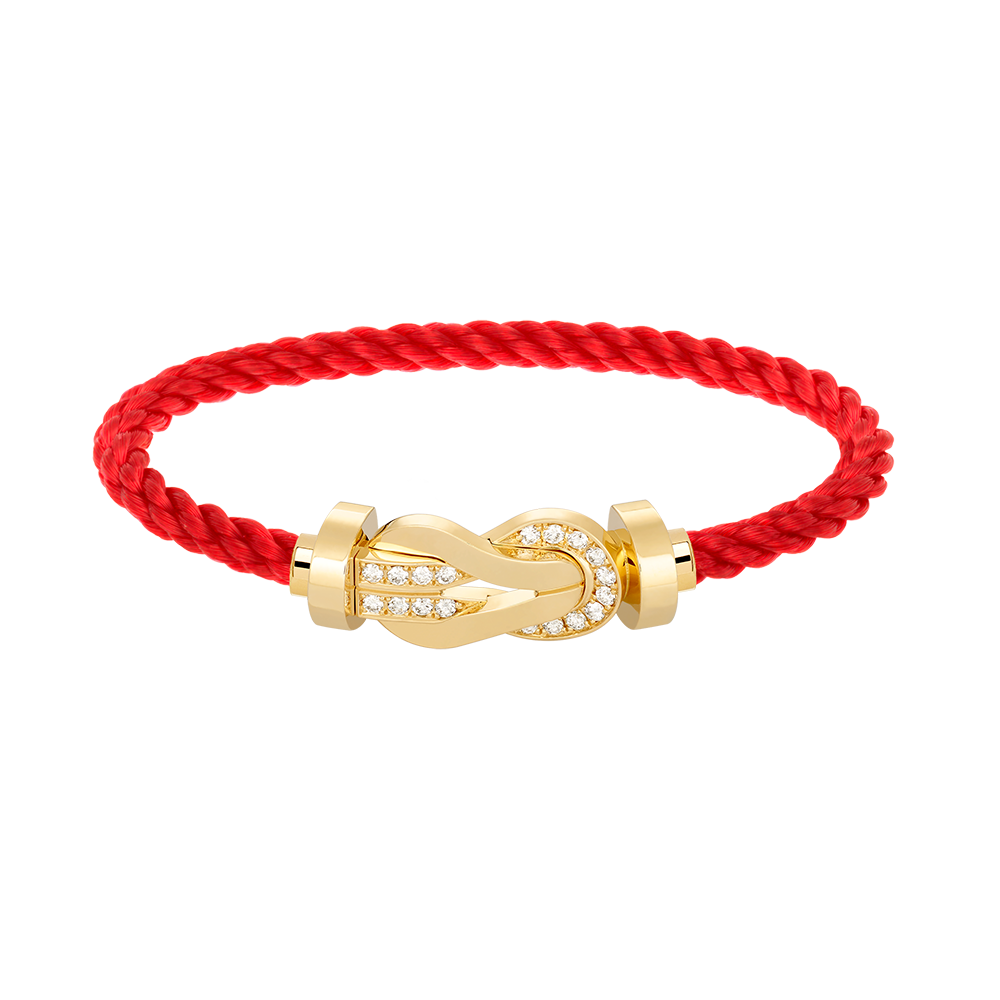 [moco jewelrys]CHANCE GROSSE ACHT-FIGUREN-SCHNALLE HALBDAMANT-ARMBAND GOLD