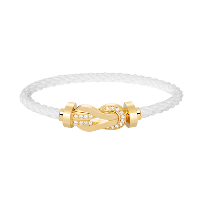 [moco jewelrys]CHANCE GROSSE ACHT-FIGUREN-SCHNALLE HALBDAMANT-ARMBAND GOLD