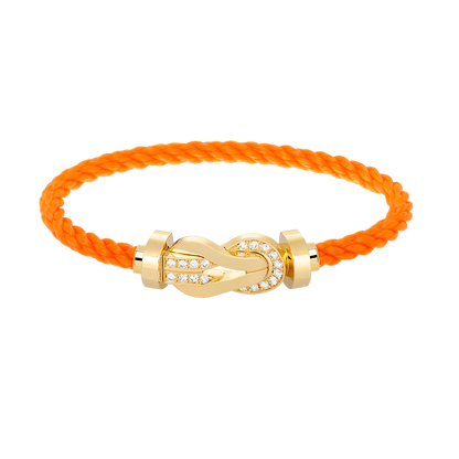 [moco jewelrys]CHANCE GROSSE ACHT-FIGUREN-SCHNALLE HALBDAMANT-ARMBAND GOLD
