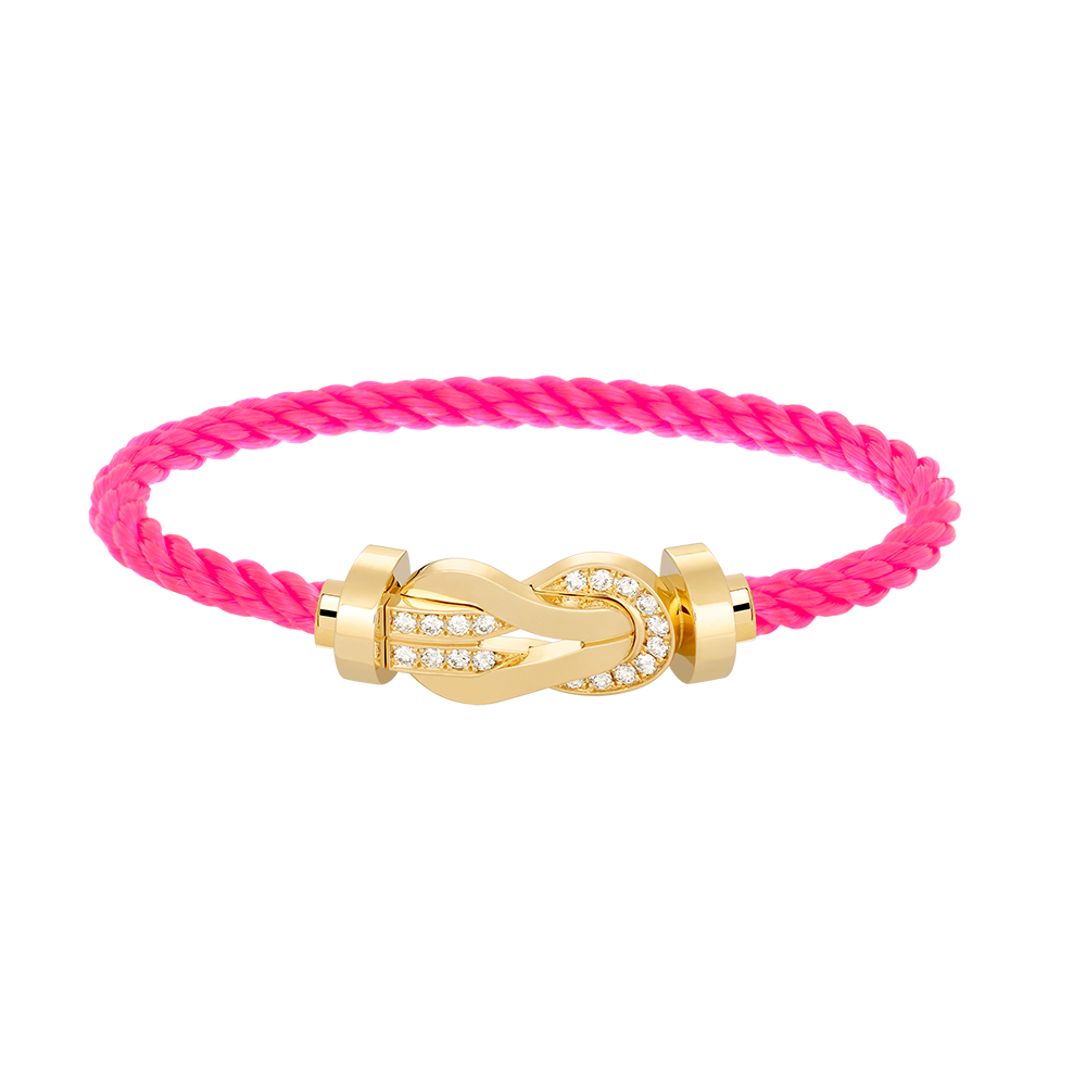 [moco jewelrys]CHANCE GROSSE ACHT-FIGUREN-SCHNALLE HALBDAMANT-ARMBAND GOLD