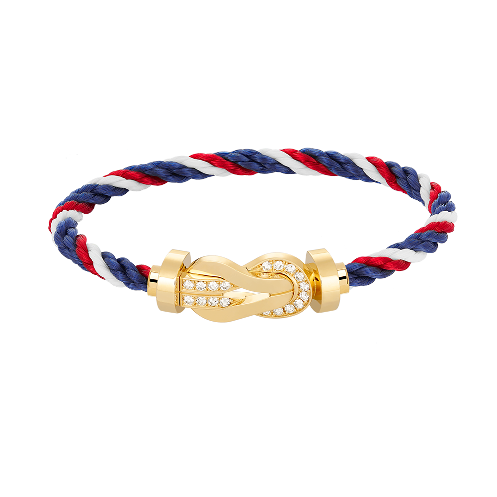 [moco jewelrys]CHANCE GROSSE ACHT-FIGUREN-SCHNALLE HALBDAMANT-ARMBAND GOLD