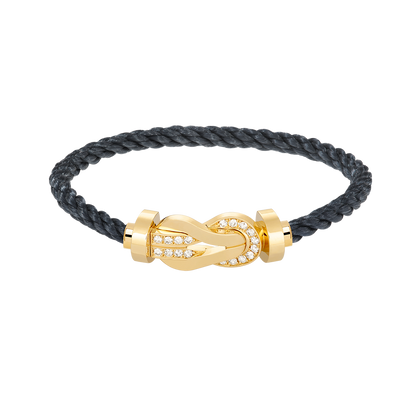 [moco jewelrys]CHANCE GROSSE ACHT-FIGUREN-SCHNALLE HALBDAMANT-ARMBAND GOLD