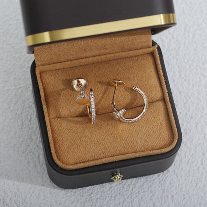 [moco jewelrys]JUSTE OHRRINGE 12.75MM ROSÉGOLD DIAMANT