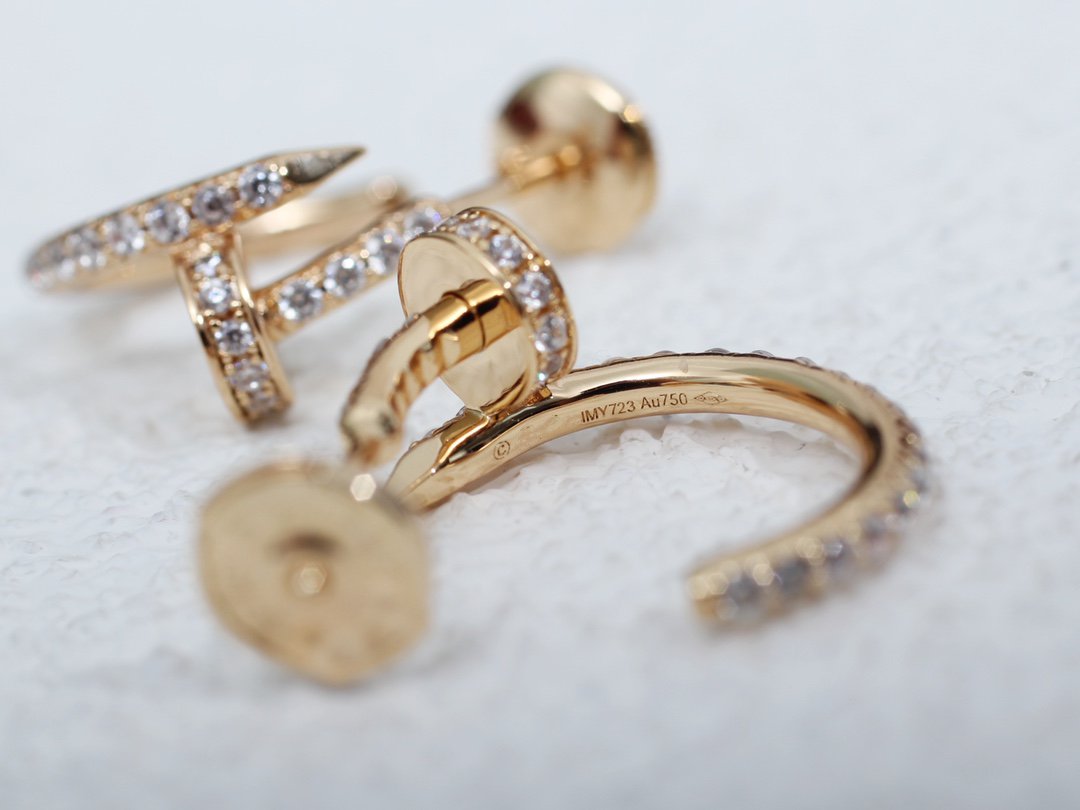 [moco jewelrys]JUSTE OHRRINGE 12.75MM ROSÉGOLD DIAMANT