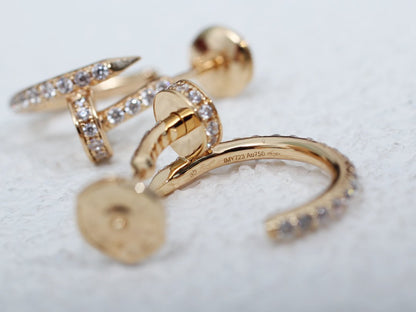 [moco jewelrys]JUSTE OHRRINGE 12.75MM ROSÉGOLD DIAMANT