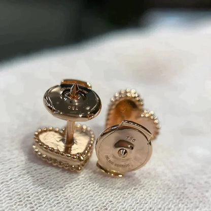 [moco jewelrys]HERZ-KARNEOL-OHRSTECKER