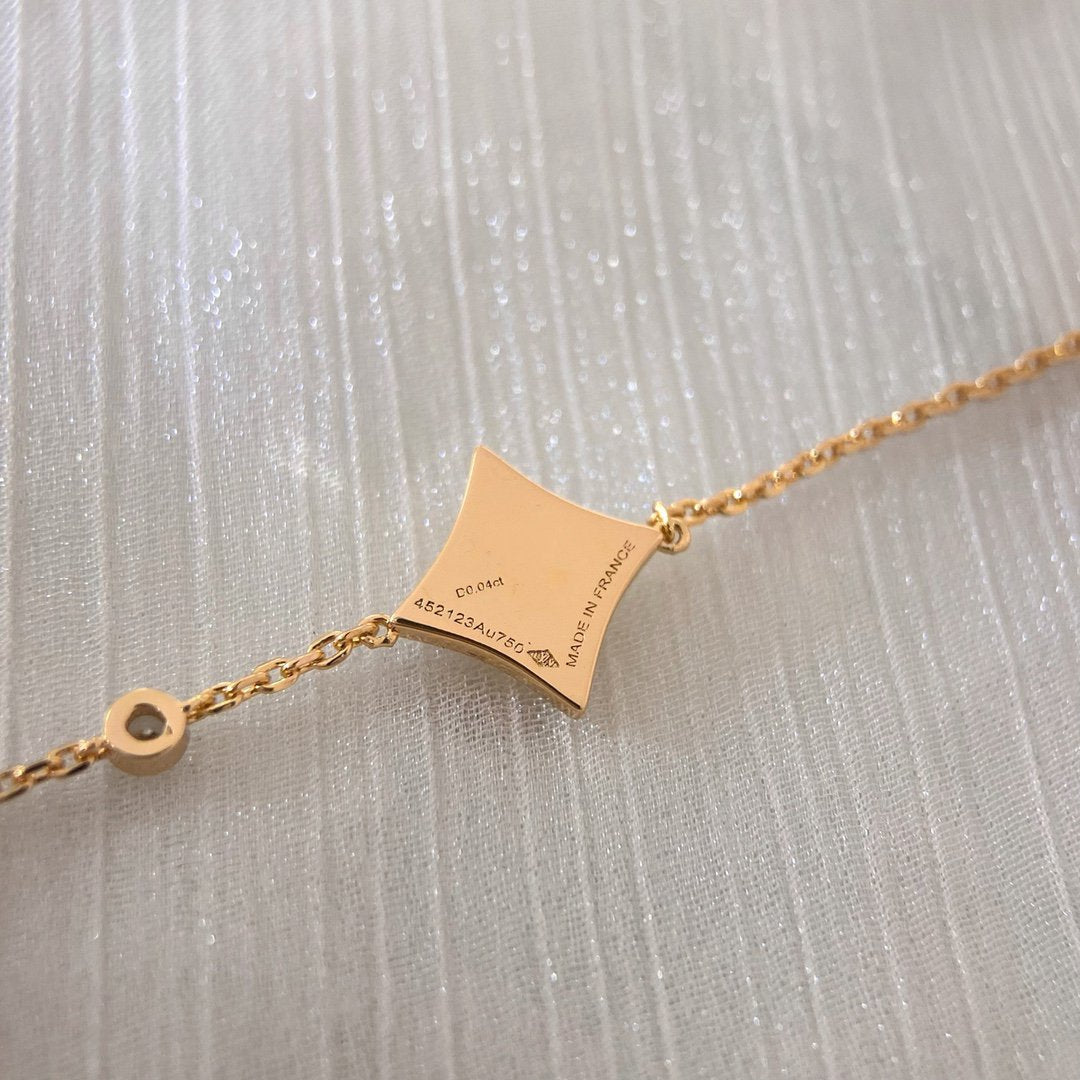 [moco jewelrys]COLOR STAR KARNEOL ROSÉGOLD DIAMANTARMBAND