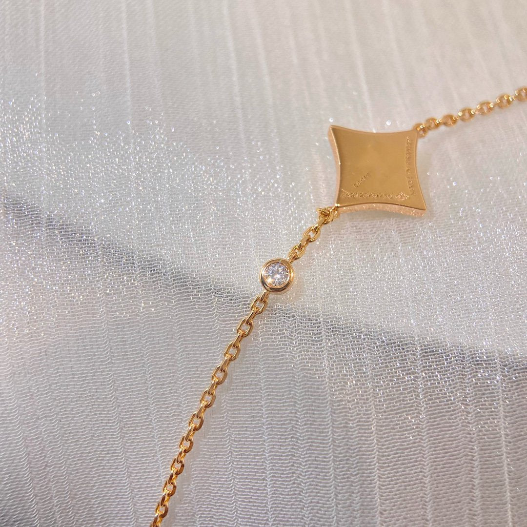 [moco jewelrys]COLOR STAR KARNEOL ROSÉGOLD DIAMANTARMBAND