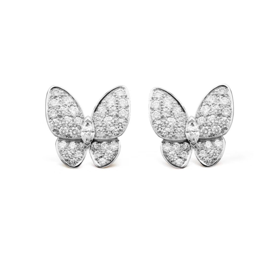 [moco jewelrys]BUTTERFLY ALL DIAMOND OHRRINGE