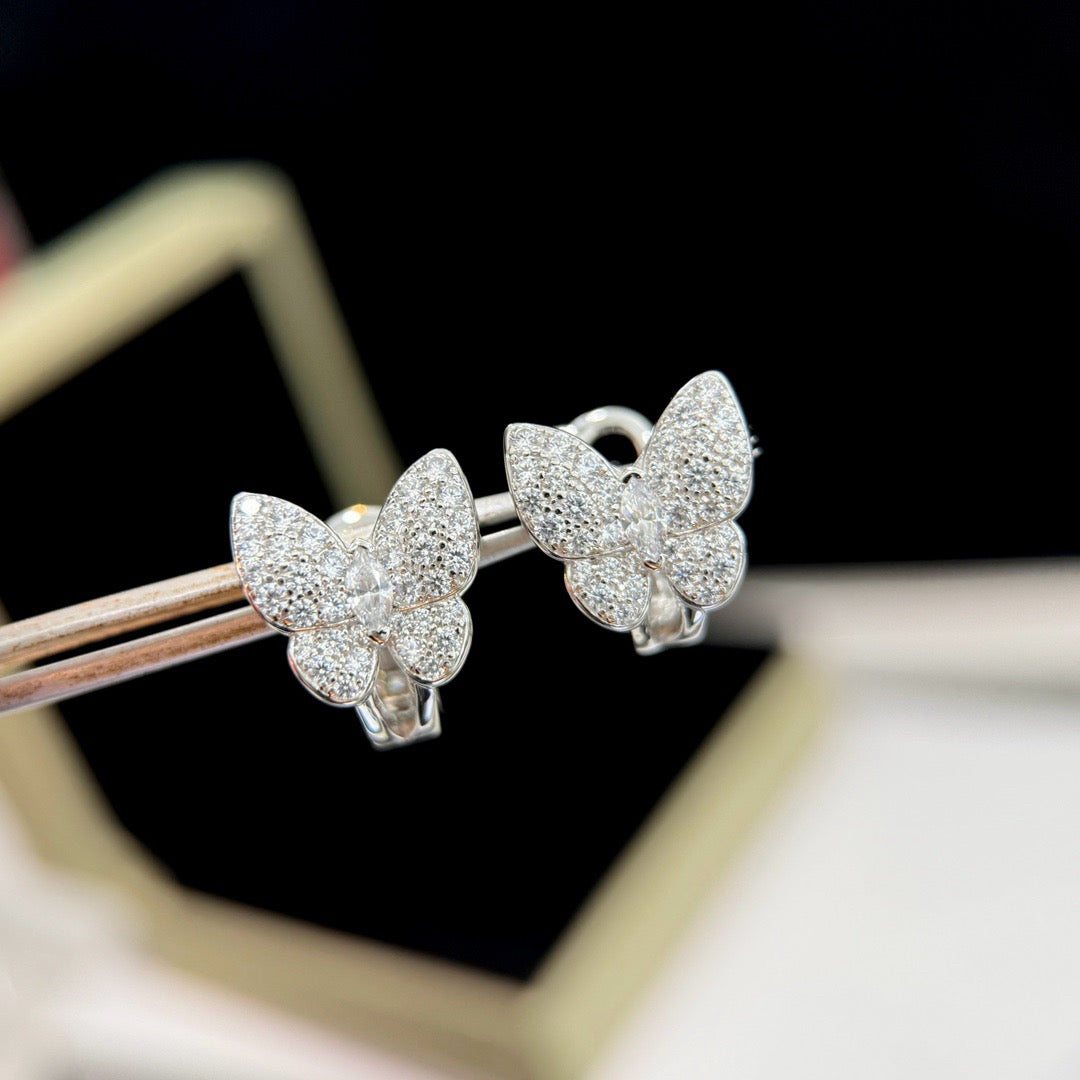 [moco jewelrys]BUTTERFLY ALL DIAMOND OHRRINGE