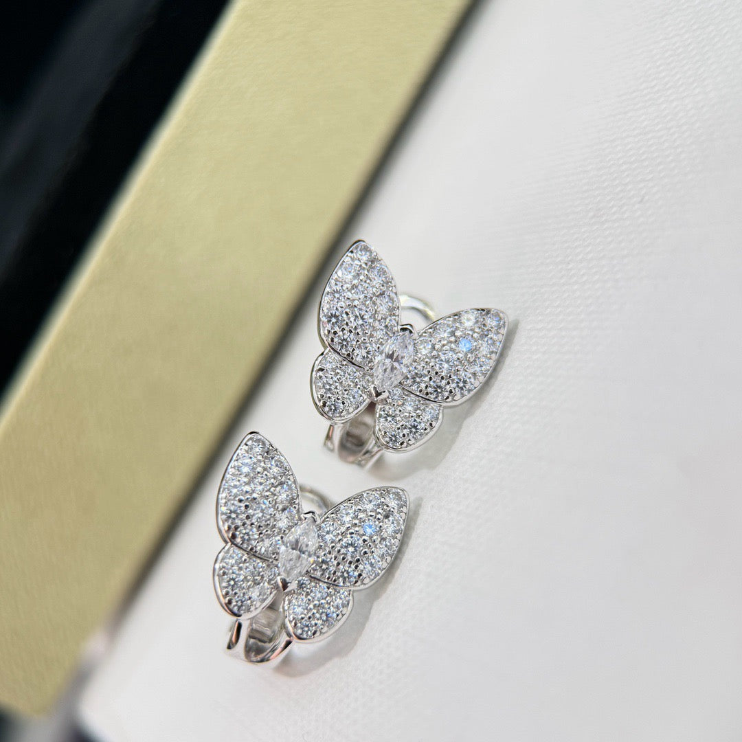 [moco jewelrys]BUTTERFLY ALL DIAMOND OHRRINGE