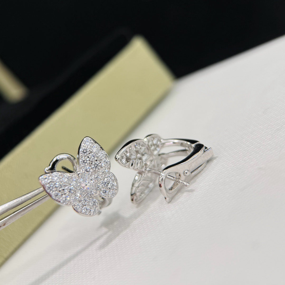 [moco jewelrys]BUTTERFLY ALL DIAMOND OHRRINGE