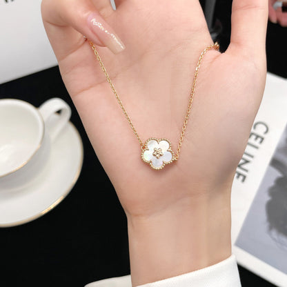 [moco jewelrys]LUCKY WHITE MOP PFLAUMENBLÜTEN ARMBAND