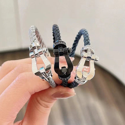 [moco jewelrys]FORCE LARGE HORSESHOE NO DIAMOND BRACELET SILVER