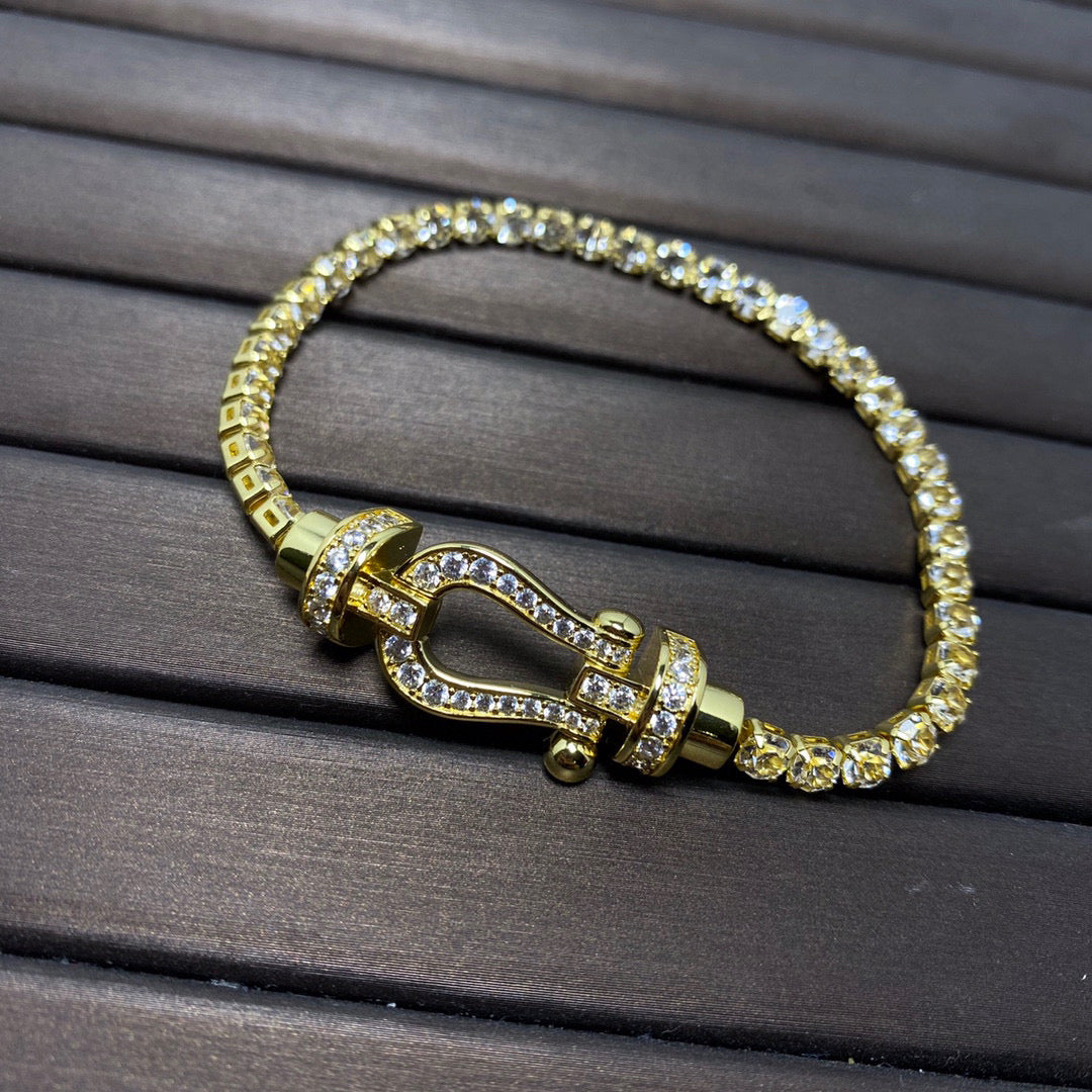 [moco jewelrys]FORCE HUFEISEN DIAMANT TENNISARMREIF