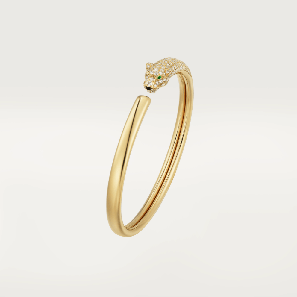 [moco jewelrys]PANTHER GOLD DIAMOND OFFENER ARMREIF