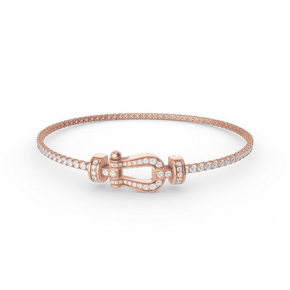 [moco jewelrys]FORCE HUFEISEN DIAMANT TENNISARMREIF