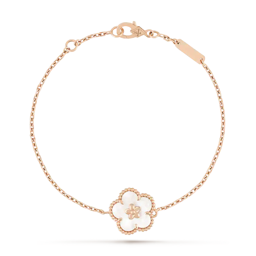 [moco jewelrys]LUCKY WHITE MOP PFLAUMENBLÜTEN ARMBAND