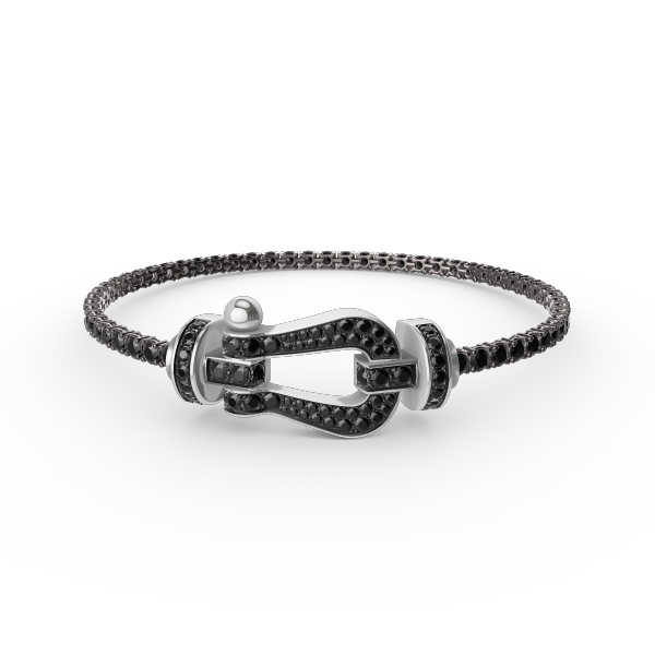 [moco jewelrys]FORCE GROSSES HUFEISEN VOLLSTÄNDIGES DIAMANT TENNISARMAND